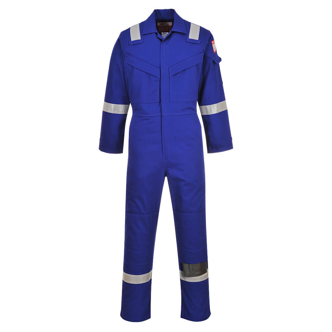 BizFlame Mens Aberdeen Flame Resistant Antistatic Coverall Royal Blue XS 32"