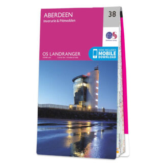 Ordnance Survey OS Map of Aberdeen: Landranger 38