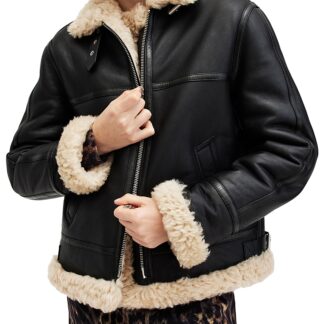 Allsaints Lorel Shearling Flying Jacket