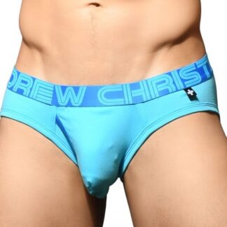 Andrew Christian Almost Naked Fly Tagless Briefs - Aqua