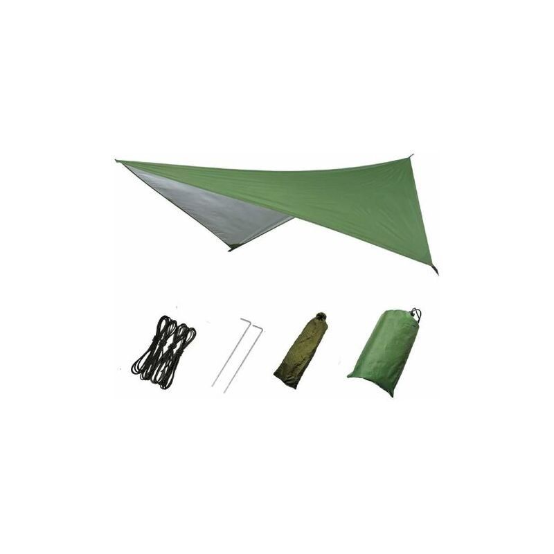 Camping Rain Fly Tarp, Waterproof Tent Footprint Shelter Canopy Sunshade Cloth Picnic Mat