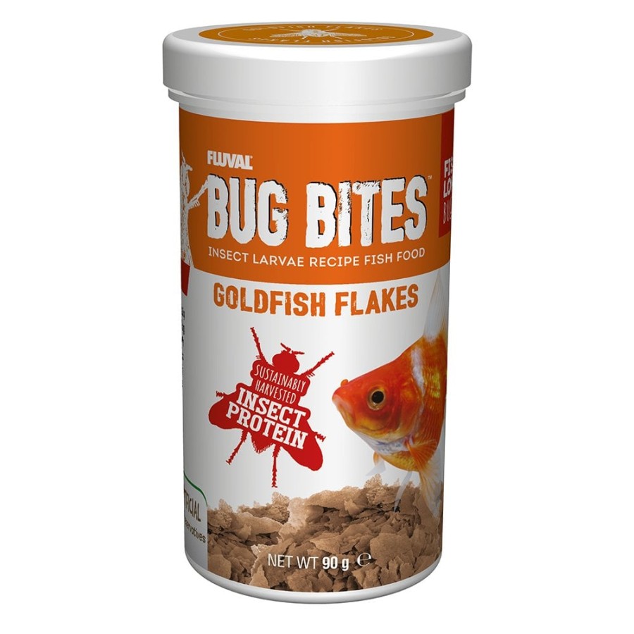 Fluval Bug Bites Goldfish Flakes 3 Sizes - 90g