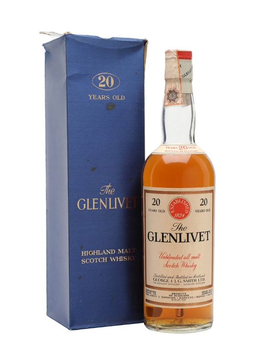Glenlivet 20 Year Old / Bot.1960s Speyside Single Malt Scotch Whisky
