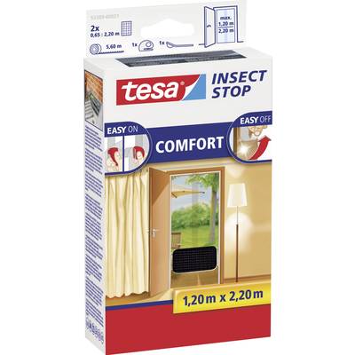 tesa COMFORT 55389-00021-00 Door insect netting (W x H) 1200 mm x 2200 mm Anthracite 1 pc(s)