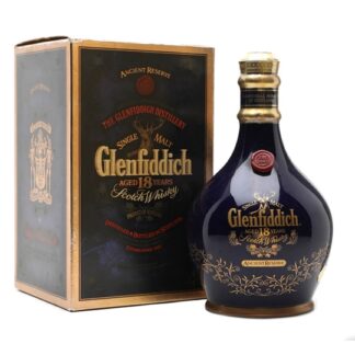 Glenfiddich 18 Year Old / Ancient Reserve / Blue Spode Decanter Speyside Whisky