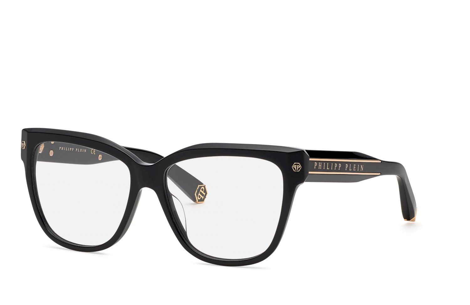 Philipp Plein Woman VPP051M PLEIN FLYING BUTTERFLY 700 Vista frames Acetate Black Butterfly