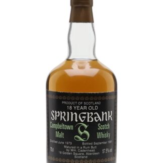 Springbank 1973 / 18 Year Old / Rum Butt / Cadenhead's Campbeltown Whisky