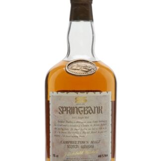 Springbank 25 Year Old / Dumpy Bottle / Bot.1980s Campbeltown Whisky