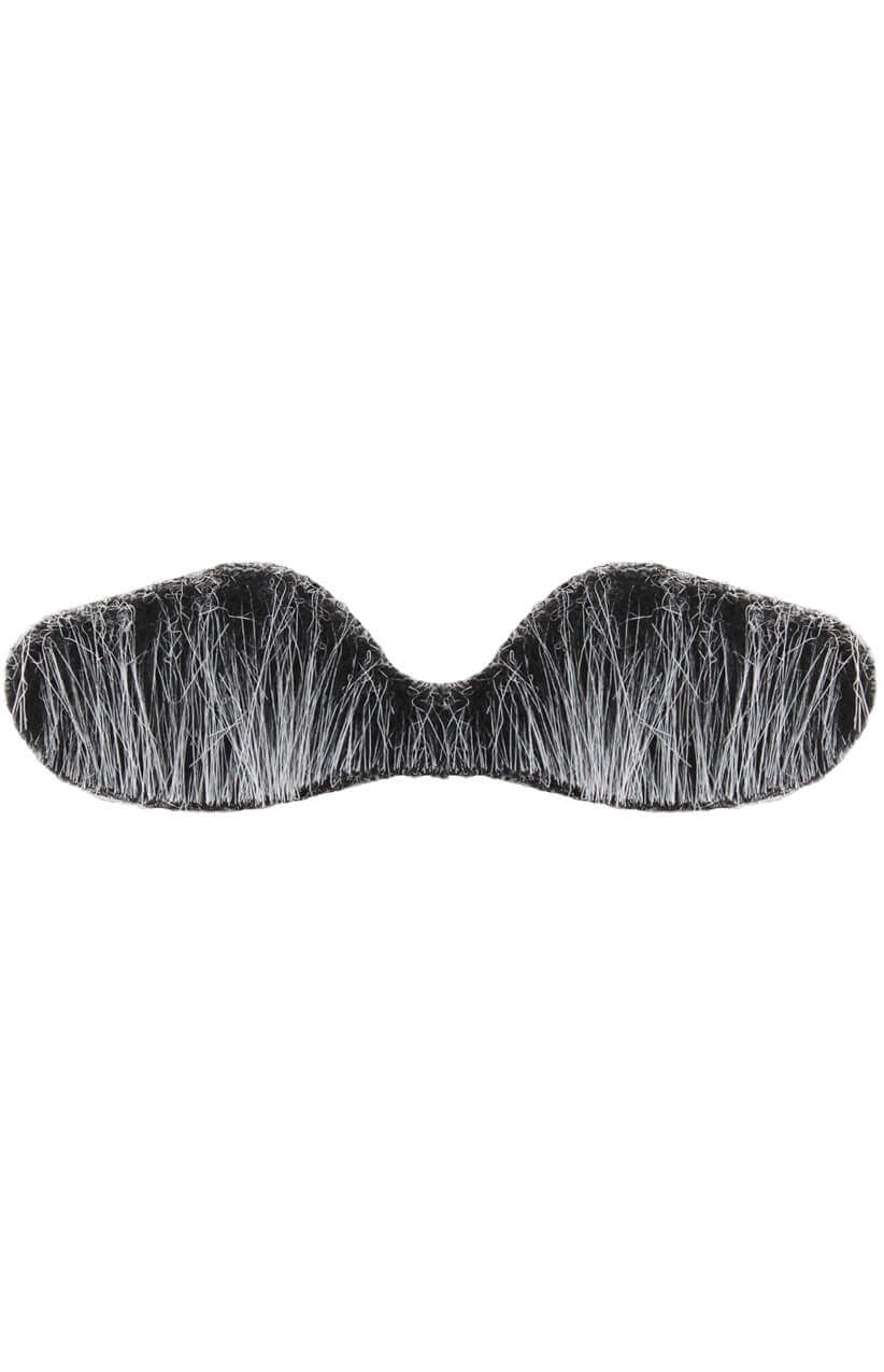 Grey Grandad Moustache - Pack of 3