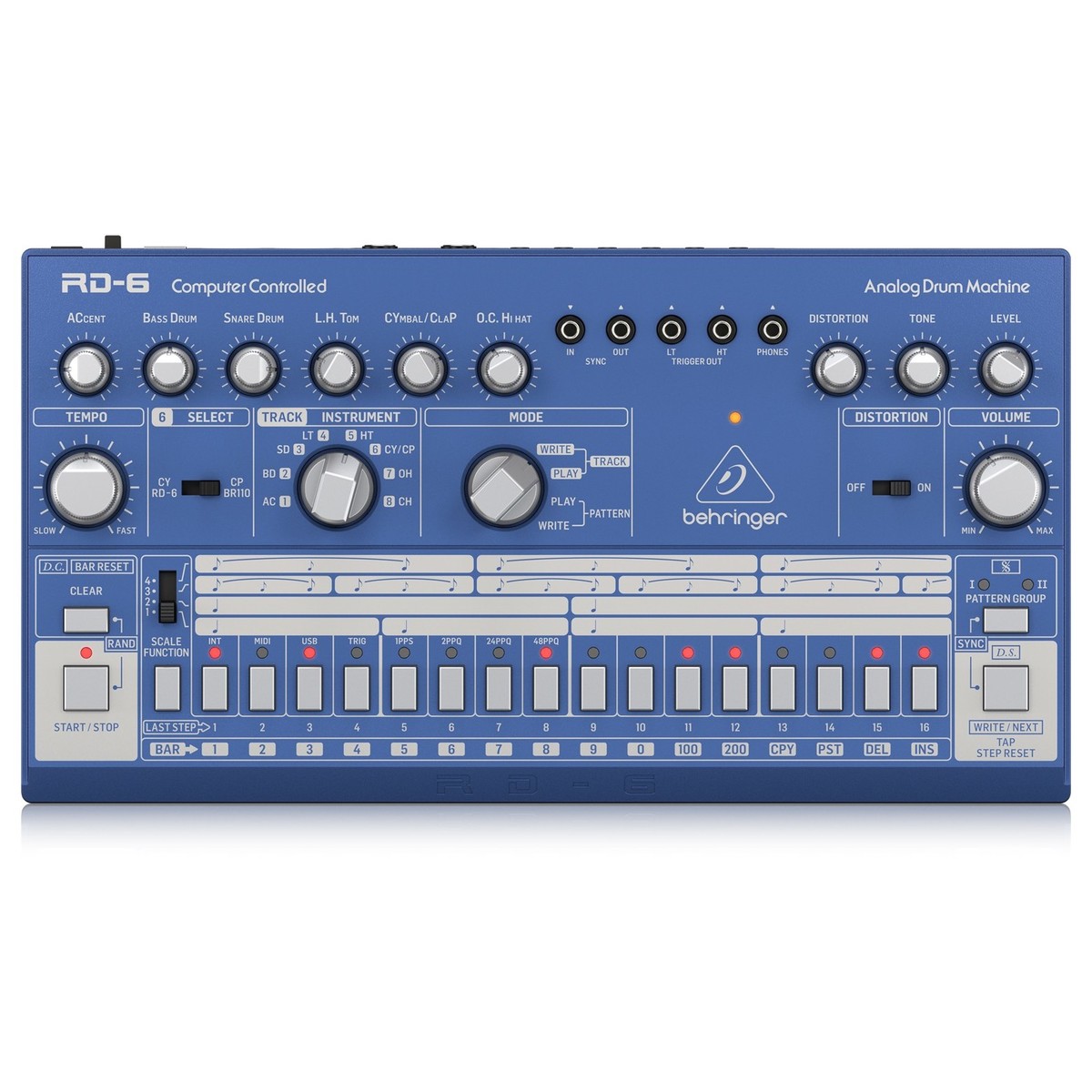 Behringer RD-6 Drum Machine Blue