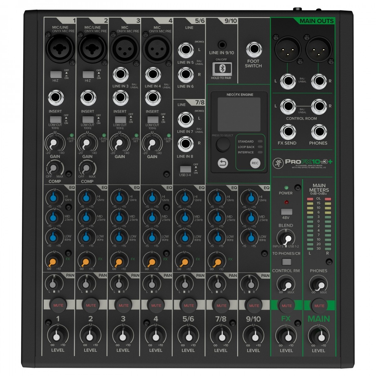 Mackie ProFX10v3+ Analog Mixer