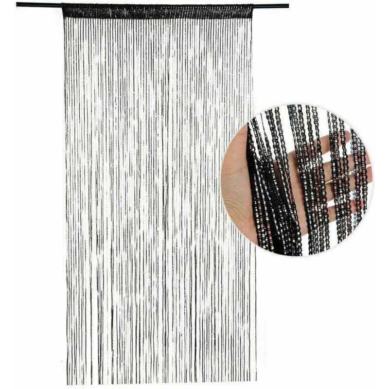 Ymyny - Rope Door Curtain, 200×100cm Fly Screen String Curtain Panel, Window Decorations, Room Divider, Sequins for Door, Wall, Window mumu