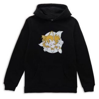 Sonic The Hedgehog Tails Fly Kids' Hoodie - Black - 9-10 Years