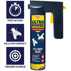 Zero-in Ultra Power Fly & Wasp Killer 600ml (ZER552)