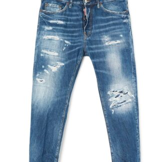 DSQUARED2 BRO VINTAGE WASH JEANS Size: 52, colour: BLUE