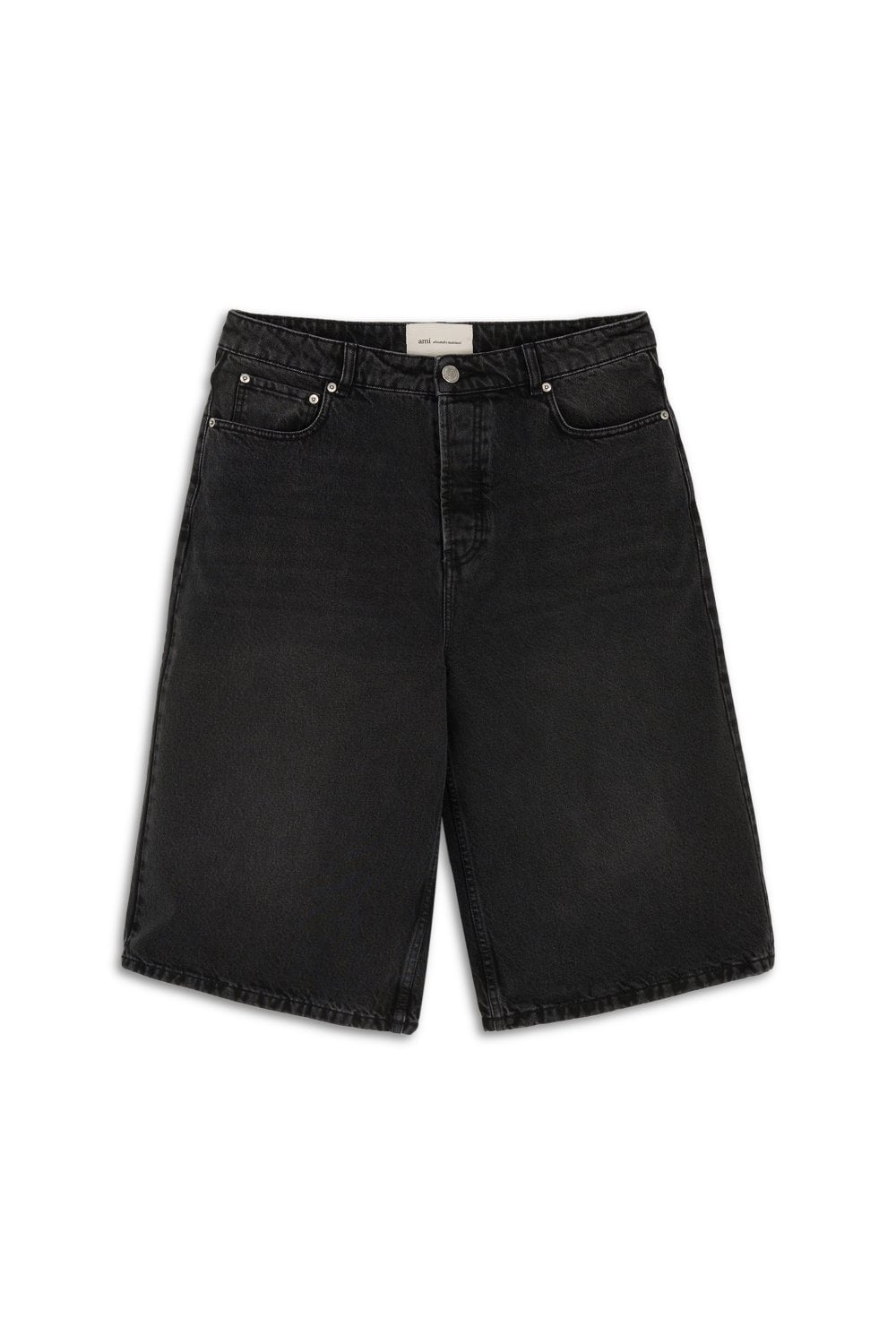 AMI PARIS OVER FIT DENIM SHORTS Size: 36, colour: BLACK