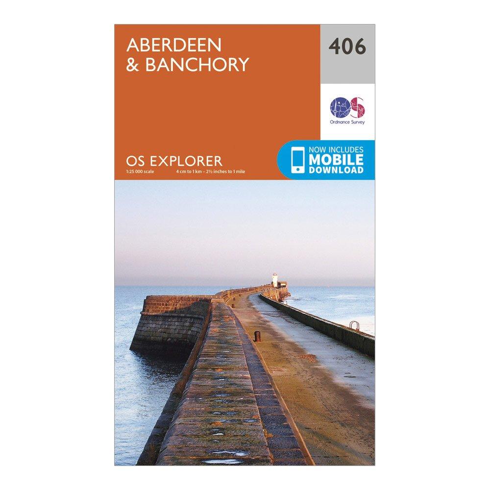Explorer 406 Aberdeen & Banchory Map With Digital Version - Orange / One Size