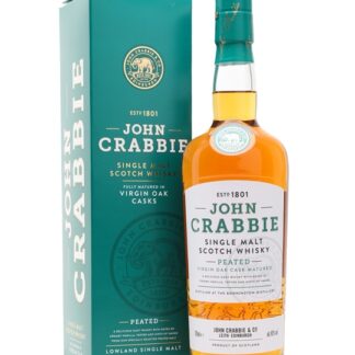 John Crabbie Virgin Oak Peated Single Malt Scotch Whisky Lowland Whisky