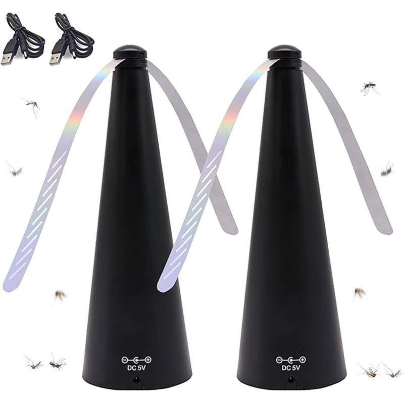 Odipie - Anti Fly Fan Anti Fly, Electric Table Fly Repellent, for Home Dinner, Outdoor/Indoor Picnic, Black 1pcs