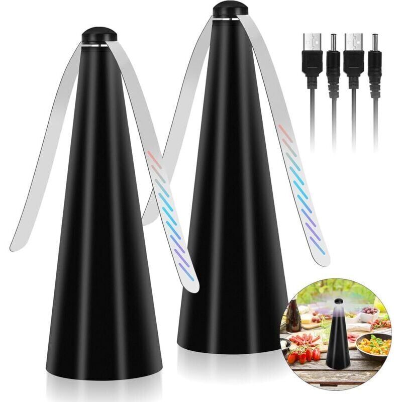 Odipie - Mosquito Repellent Fan, 2-Piece Insect Repellent Blades, Mosquito Repellent Fan to Keep Flies and Insects Away from Food