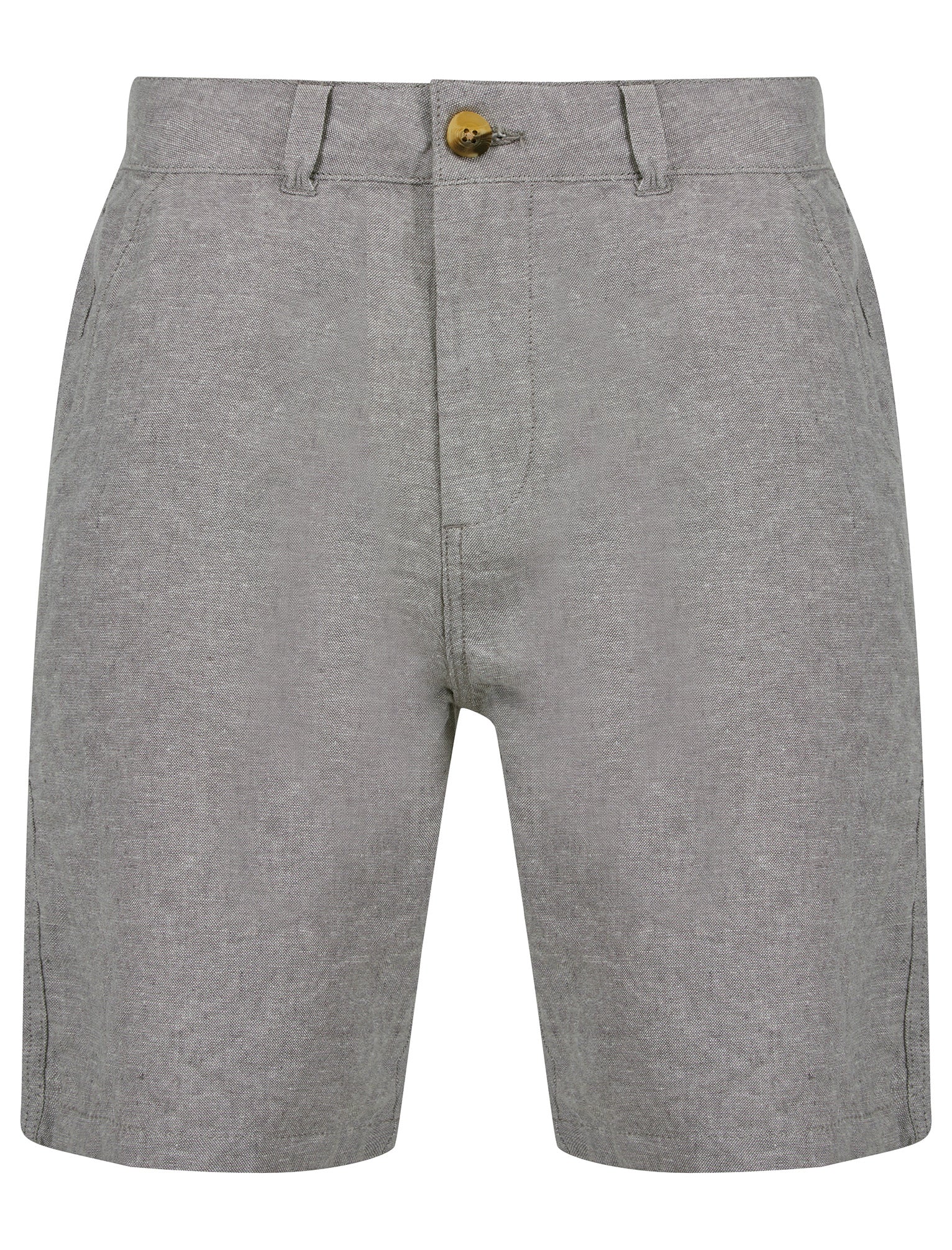 Shorts Hertzel Tailored Fit Premium Linen Cotton Blend Chino Shorts in Grey - Nines Collection / M - Tokyo Laundry