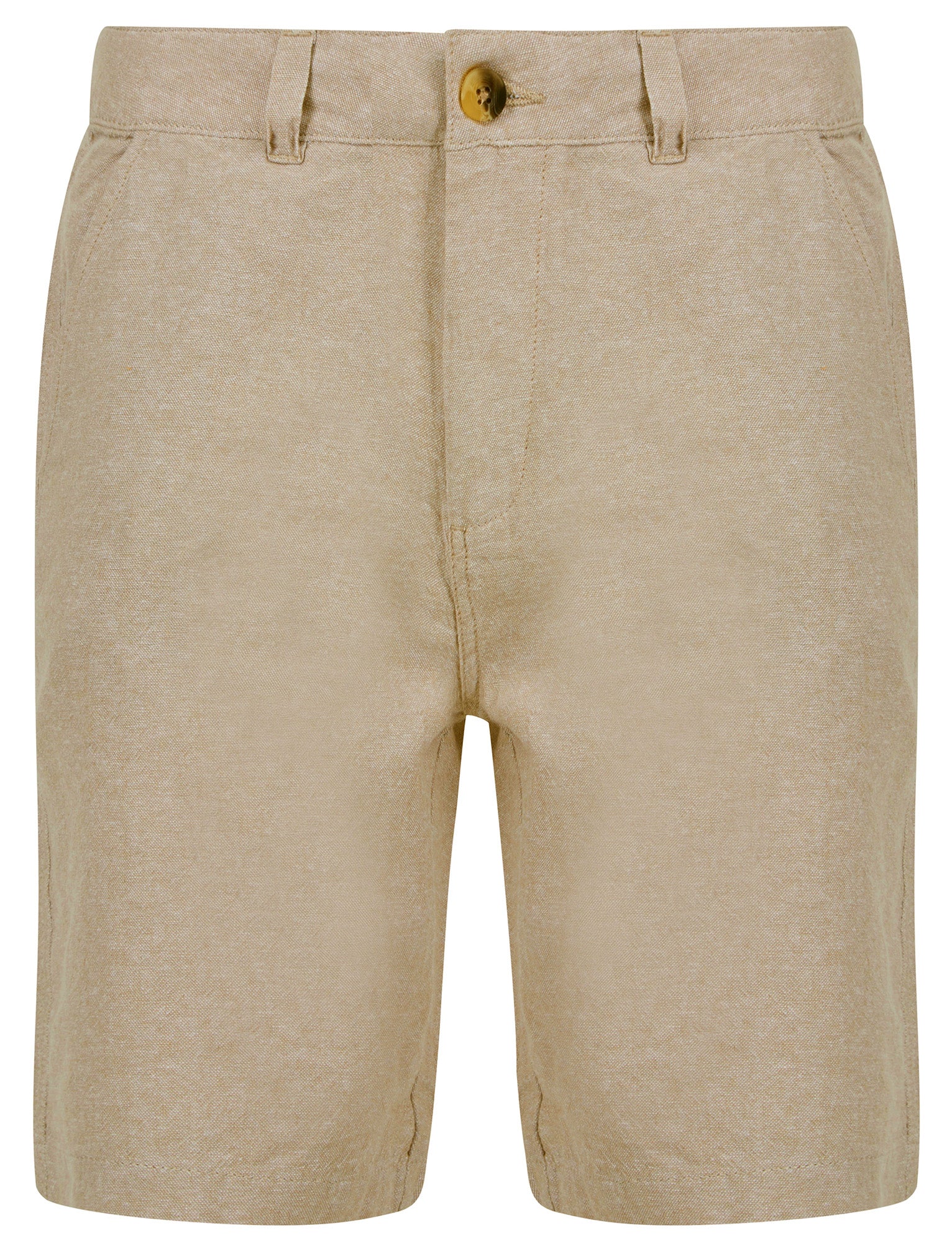 Shorts Hertzel Tailored Fit Premium Linen Cotton Blend Chino Shorts in Nomad Sand - Nines Collection / S - Tokyo Laundry
