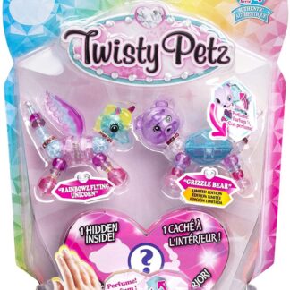 Twisty Petz 3 Pack Rainbowz Flying Unicorn & Grizzle Bear