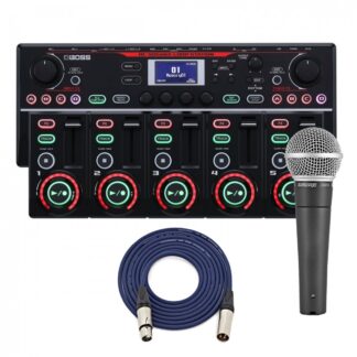 Boss RC-505MKII Loop Station with Shure SM58