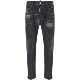 DSQUARED2 DISTRESSED 5 POCKET JEANS Size: 48, colour: BLACK