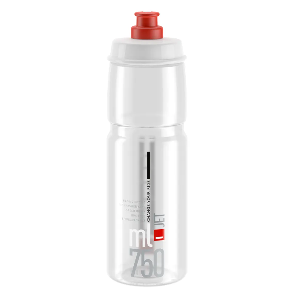 Elite Jet 750ml Bottle Clear/Red