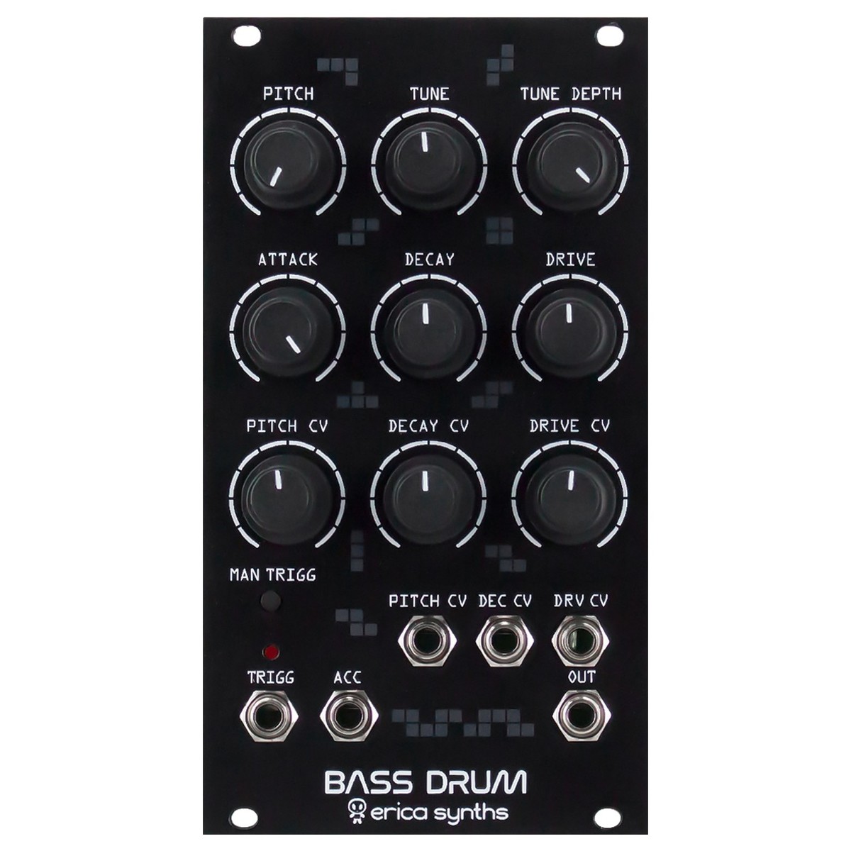 Erica Synths Bass Drum Black (14HP)