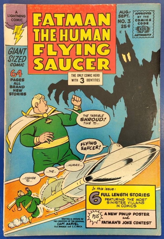Fatman: The Human Flying Saucer #3 By Lightning Comics