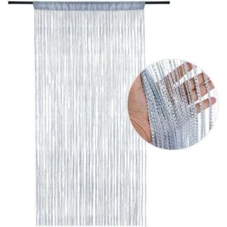 Glittery blackout mosquito net curtain 100x200 cm - Insect barrier - Decoration for doors and windows - Nylon and polyester