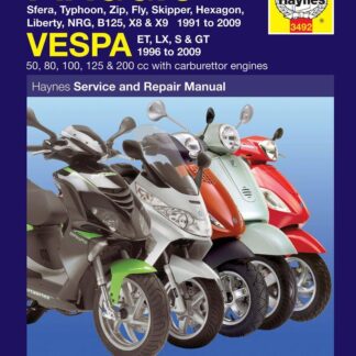 Haynes Service Manual For Piaggio Beverly 125 2002-2003