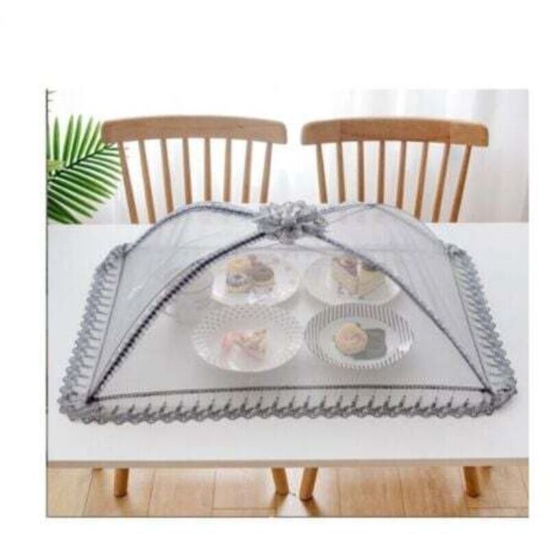 High-quality mesh food cover - 50 x 70 cm - Reusable and foldable - For picnics, outdoor use - Protects food from flies, insects, and mosquitoes
