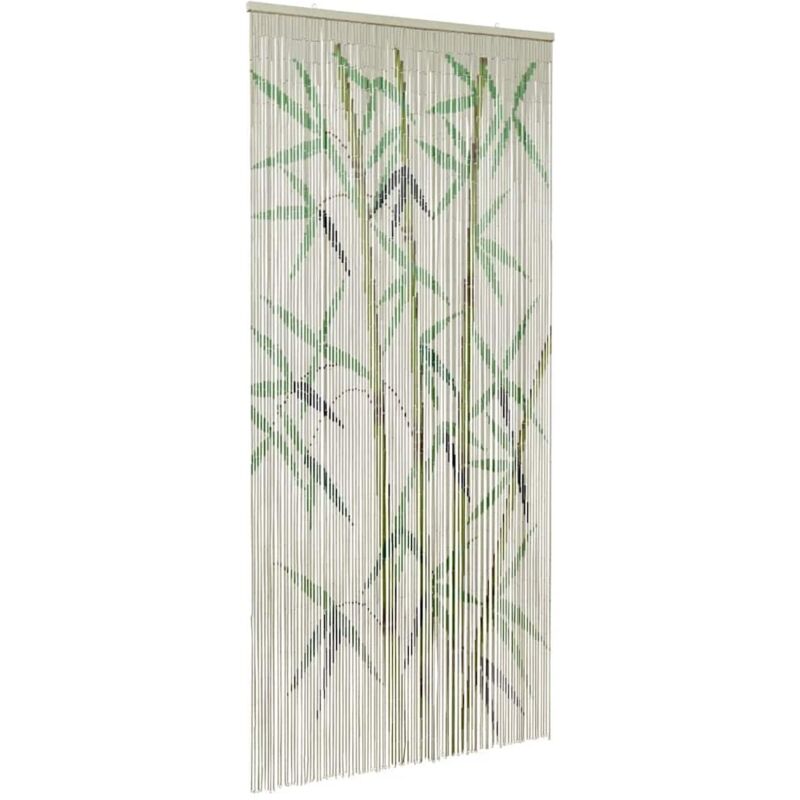 Insect Door Curtain Bamboo Print 100x200 cm Bamboo Vidaxl