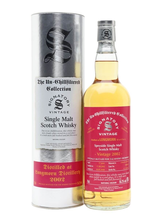 Longmorn 2002 / 17 Year Old / Signatory for The Whisky Exchange Speyside Whisky
