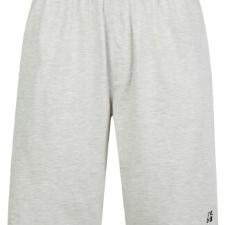 Loungewear Emre Cotton Jersey Lounge Shorts with Elastic Waist in Light Grey Marl / L - Tokyo Laundry