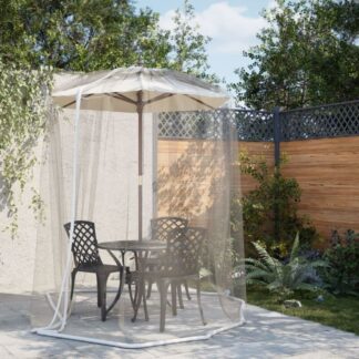 Mosquito Net for Umbrella 220 Mesh White Φ300x230 cm Vidaxl