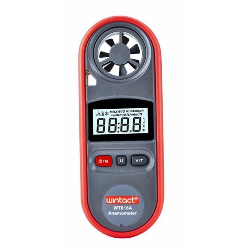 Portable anemometer, digital anemometer, thermometer, speedometer