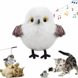 Rechargeable flying bird toy for cats