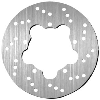 SBS Standard Round Front Left Brake Disc For Derbi Boulevard 50 2010-2017 - Silver