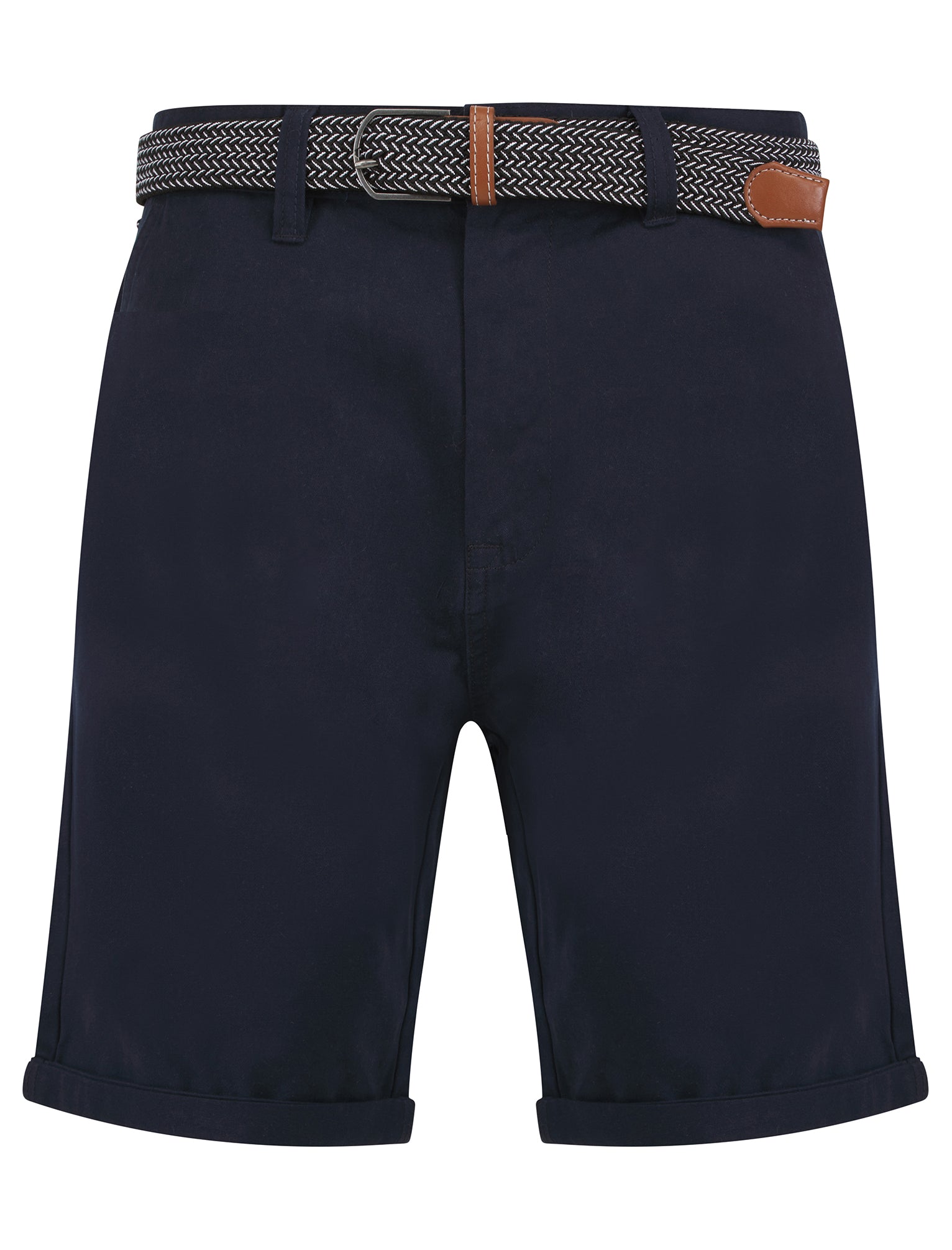 Shorts Dexter Cotton Twill Chino Shorts With Woven Belt in Sky Captain Navy / L - Tokyo Laundry