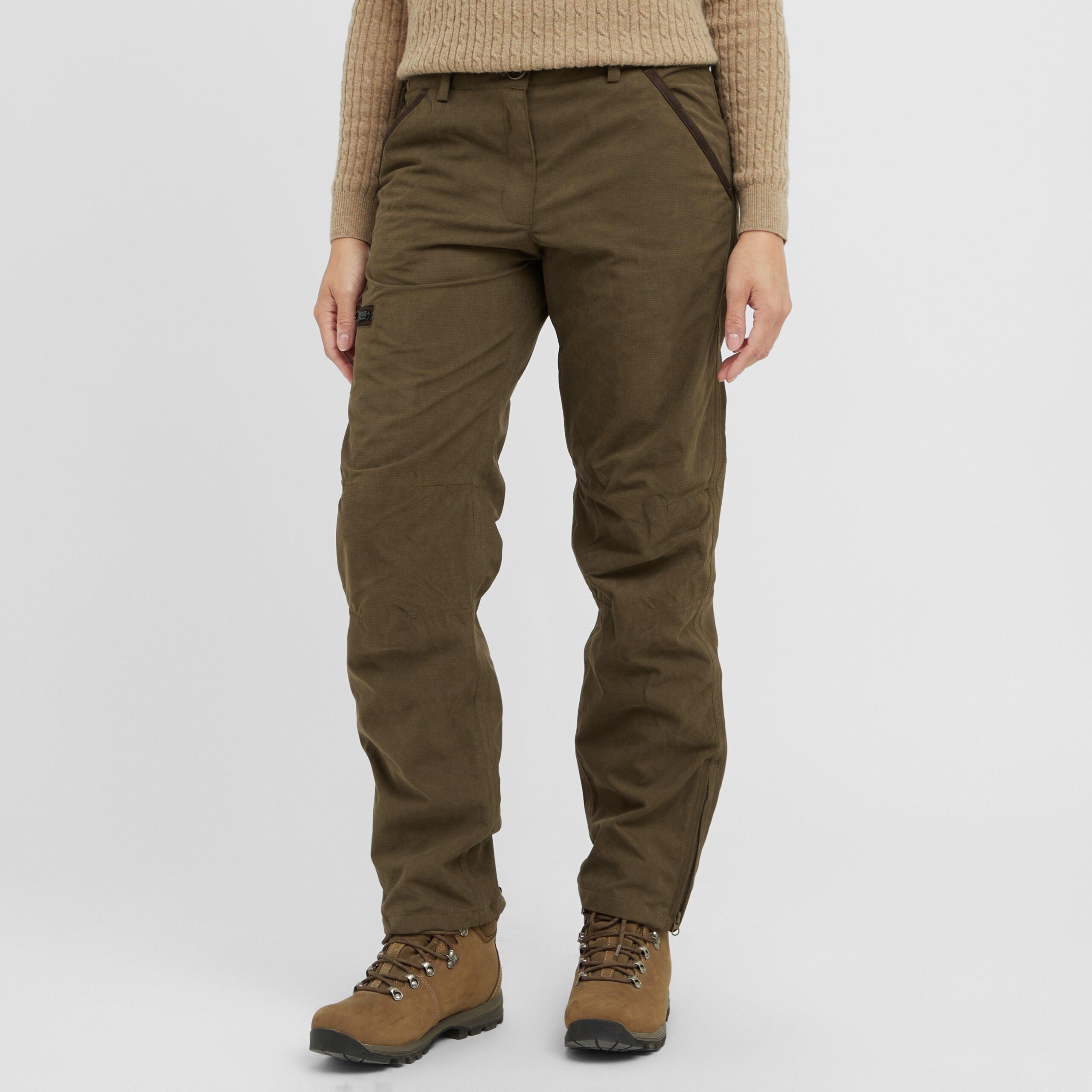 Womens Struther Waterproof Trousers - Green / L