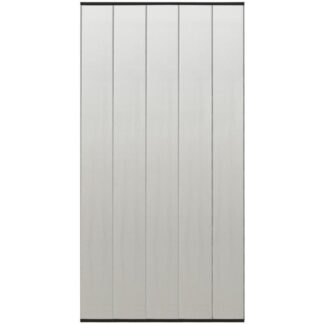vidaXL Insect Door Screen with 5-Piece Mesh Curtain Black 120x240 cm